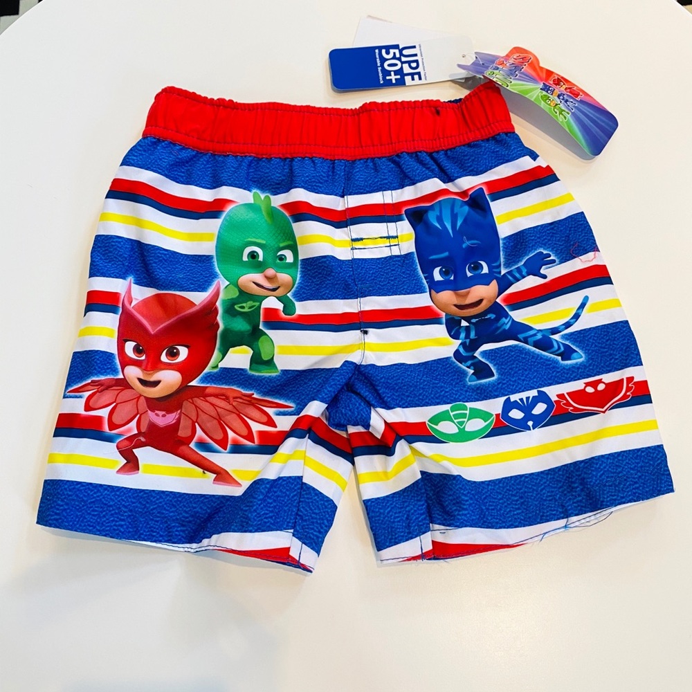 NWT Pj Mask swim trunks